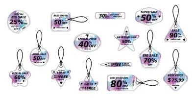 5 Best Price tags sticker. Price labels with various shapes. Sticker shapes for design mockups. Price tags stickers for preview tags, labels, price tags, coupons and discount vector