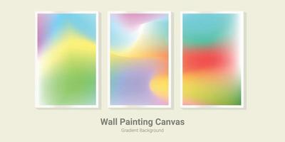 wall painting canvas gradient mesh background vector