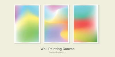 wall painting canvas gradient mesh background vector