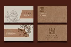 Rustic Business Card vector