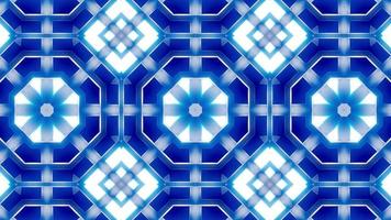 Bright Blue and Purple Kaleidoscopic Pattern Lights video