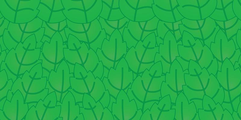 Leaves pattern background with beautiful green color leaves