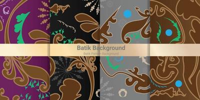 batik design pattern seamless background vector