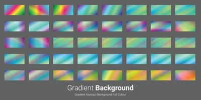 gradient abstract background set full colour vector