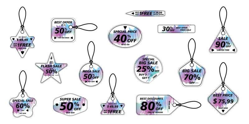 Best Price tags sticker. Price labels with various shapes. Sticker shapes for design mockups. Price tags stickers for preview tags, labels, price tags, coupons and discount
