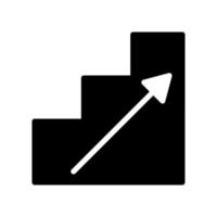 Stair up icon vector