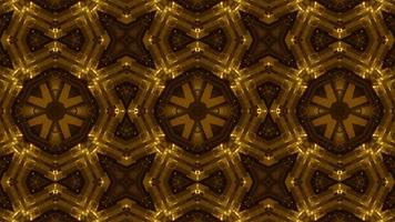 glänzende geometrische goldkaleidoskoplampen