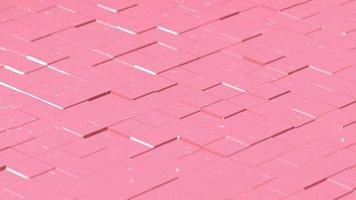 Shifting Pastel Pink Small Square Tiles Background Loop video