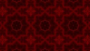 Pulsating Red Kaleidoscope Pattern Art video