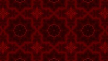 Pulsating Red Kaleidoscope Pattern Art video