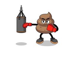 Illustration of poop boxer vector