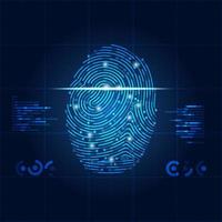 fingerprint biometric scan vector