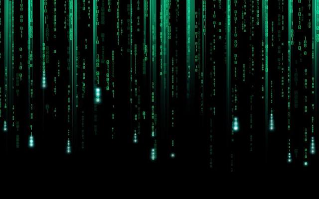 Green Binary Background