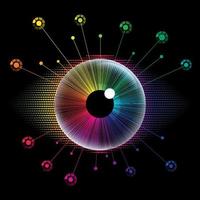 spectrum eye ball vector