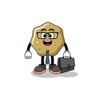 loose stools mascot as a businessman vector