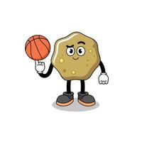 loose stools illustration as a basketball player vector