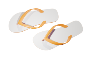 Summer Slipper Composition Isolated 3D Render png