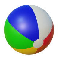 Beachball isoliert 3D-Rendering png