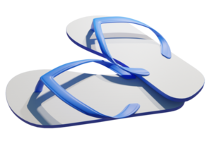 Summer Slipper Composition Isolated 3D Render png