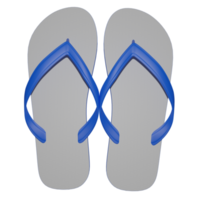 composizione pantofola estiva isolato rendering 3d