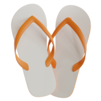 Summer Slipper Composition Isolated 3D Render png