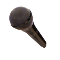 Microphone Broadcast or Karaoke 3D Render Element png