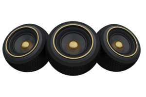 Black Speaker 3D Render Element png