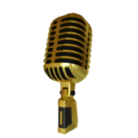 diffusion de microphone ou élément de rendu 3d karaoké png