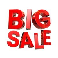 Red Big Sale Random Composition 3D Render Discount Promotion Element png