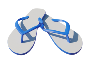 zapatilla de verano composición aislada 3d render png