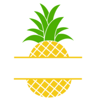 ícone de abacaxi amarelo. frutas tropicais de abacaxi. png