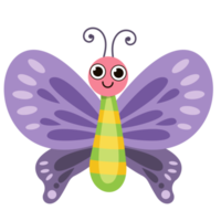 lindo hermoso diseño de elemento de mariposa png