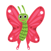 lindo hermoso diseño de elemento de mariposa png