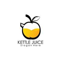 kettle juice vector illustration