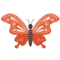 hermoso diseño de elemento de mariposa png