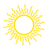 Yellow sun  icon png