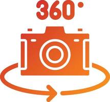 360 Camera Icon Style vector