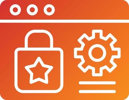 estilo de icono de desarrollo de comercio electrónico vector