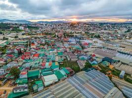 DA LAT CITY, VIETNAM - JULY 15 2022  Landscape in the city of Da Lat city, Vietnam is a popular tourist destination. Tourist city in developed Vietnam. photo