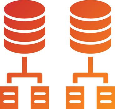 Data Modeling Icon Style vector