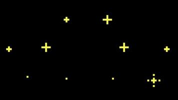 Pixel Twinkling Stars Retro 8 Bit Video Game