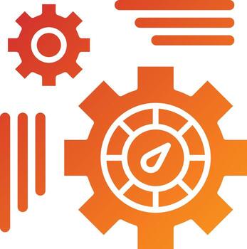 Engine Performance Icon Style vector