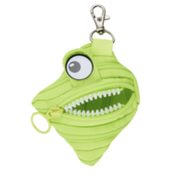 Stofftasche, Monstertasche, Smiley-Gesicht, siehe Zähne isoliert auf weißem Hintergrund mit Beschneidungspfad png