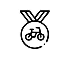 illustration of bicycle in black on white background, bicycle design on a white background photo