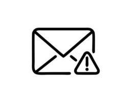 envelope icon in white vector image, illustration of envelope in black on a white background, a message design on a white background photo