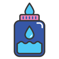 Donate and Charity flat color icon PNG. Helping Jar.water png