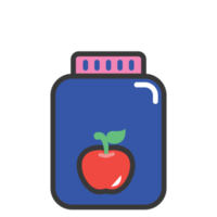 Donate and Charity flat color icon PNG. Helping Jar.apple png