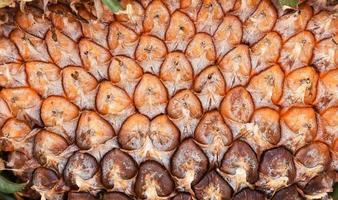 primer plano de la textura de la fruta de piña fondo de piel de piña foto