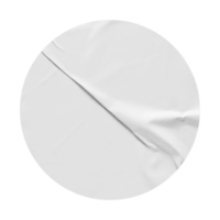 singola trama di carta bianca incollata per modello di progettazione di mockup png