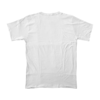 camiseta branca em branco para design de exibição de maquetes de vestuário de pano png